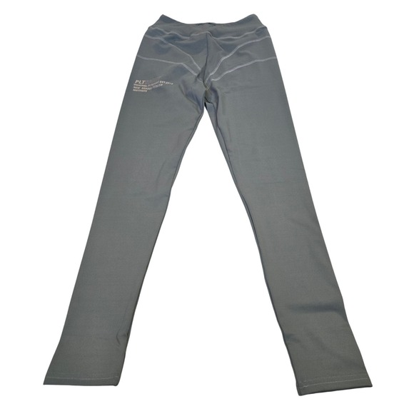 PrettyLittleThing PLT Sport Steel Blue Contrast Stitch Gym Leggings US 4 CMQ2790 - Picture 9 of 9